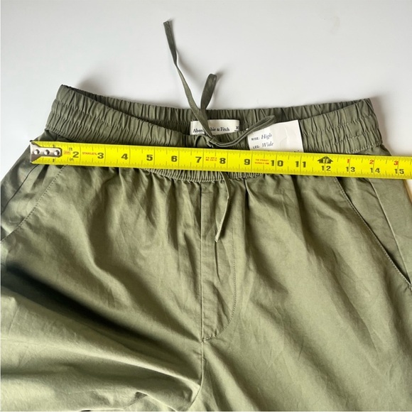 Abercrombie & Fitch x Jen Reed Wide Leg Cargo Pants Sage XS NWT - Picture 12 of 15
